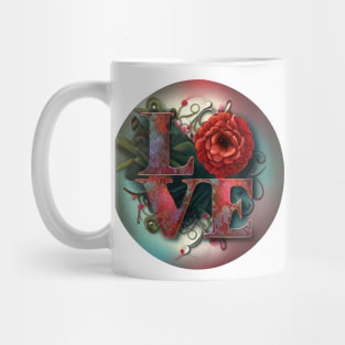 Floral love sign Mug